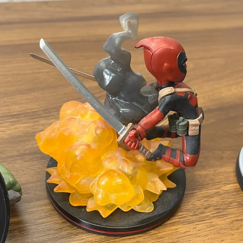 Marvel Q Fig Spider-Man Hulk‎ Deadpool Dr Strange Rocket Racoon and Groot
